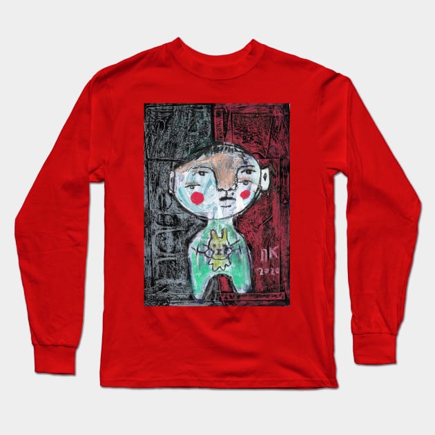 Hidden pet #8 Long Sleeve T-Shirt by Artist Pavel Kuragin